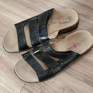 Haflinger | Leather Velcro Strap Sandals